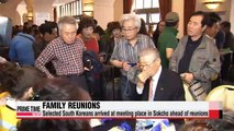 War-separated families gather at Sokcho ahead of reunion
