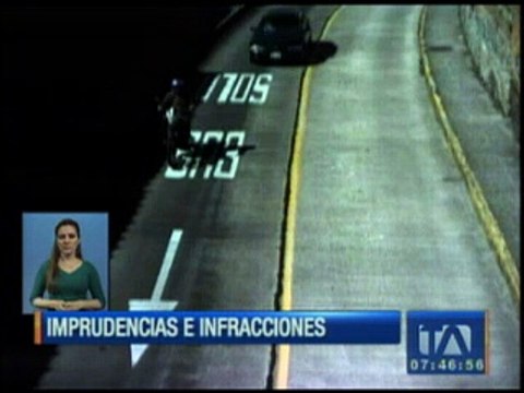 Conductores imprudentes son captados por las cámaras de la AMT