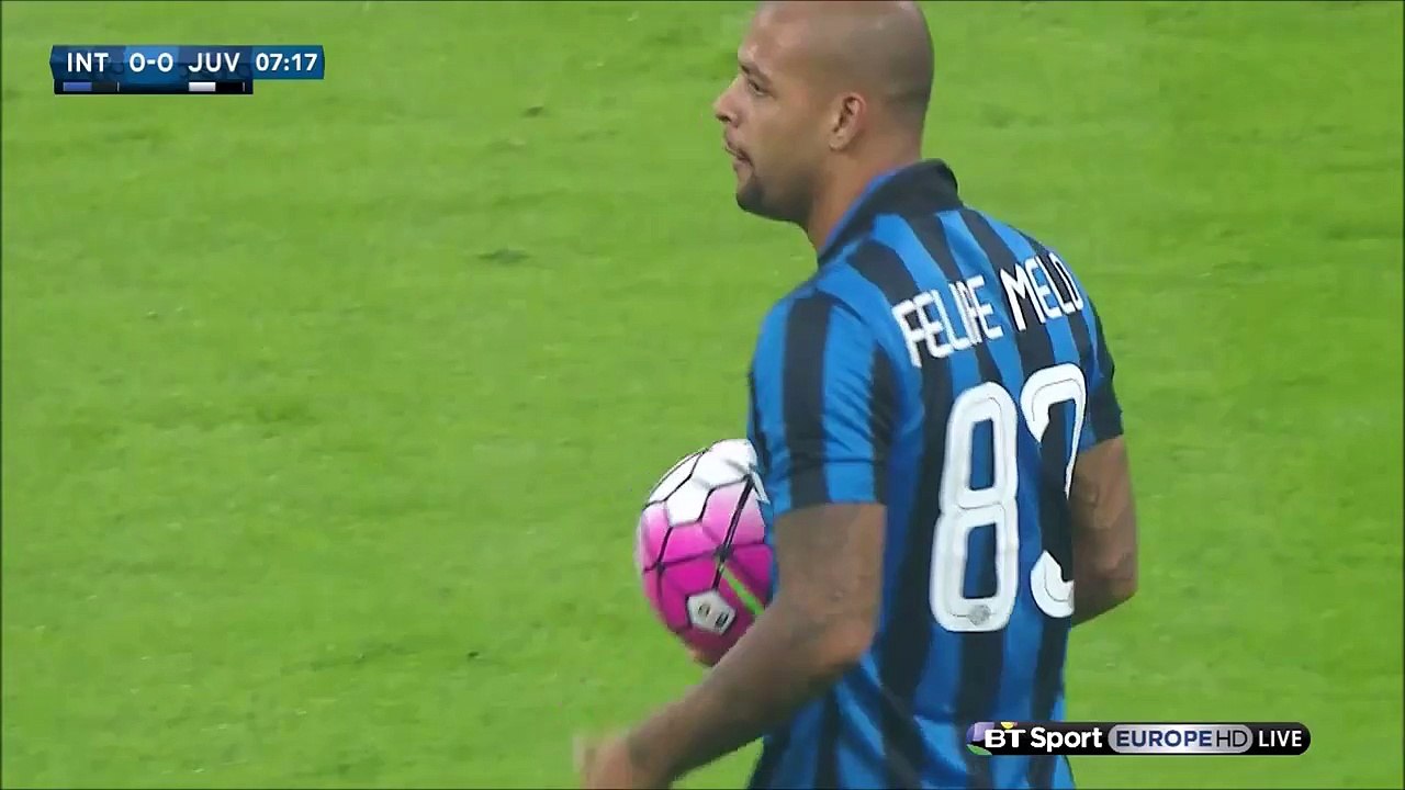 Melo insulta l'arbitro in Inter-Juventus