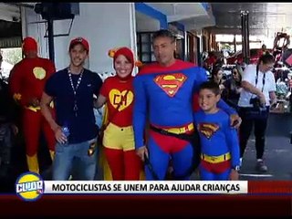 MOTOCICLISTAS SE UNEM PARA AJUDAR CRIANÇAS