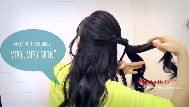 ★HAIR TUTORIAL- BRAID HAIRSTYLES FOR MEDIUM LONG HAIR - BRAIDED SCRUNCHED-UP, CURLY UPDOS