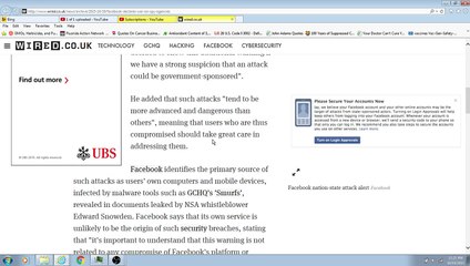 Facebook says it will tell you when you are being spied on.
