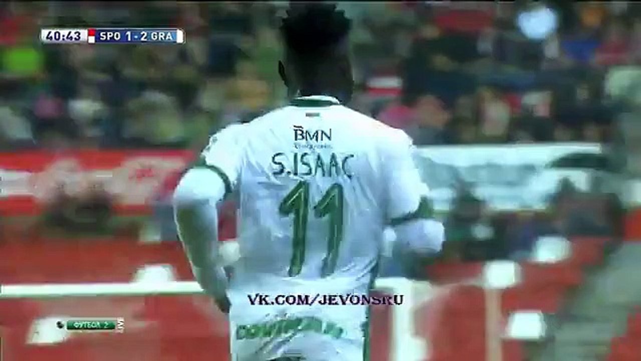 Isaac Succes GOAL | Sporting Gijon 1 - 2 Granada