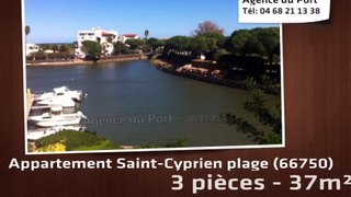 A vendre - appartement - Saint-Cyprien plage (66750) - 3 pièces - 38m²