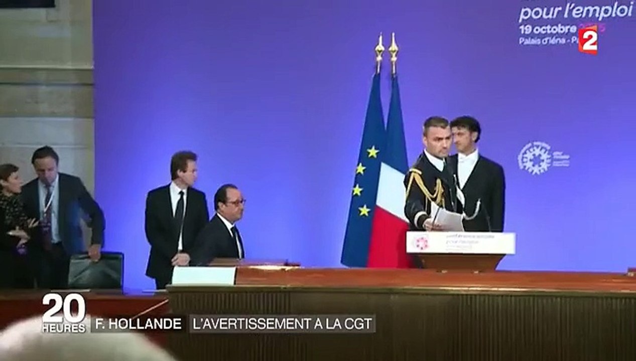 Conférence sociale : François Hollande lance un avertissement à la CGT