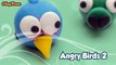 Angry birds 2 The blues, Matilda and Pig, Polymer clay tutorial.  شخصيات الطيور الغاضبة