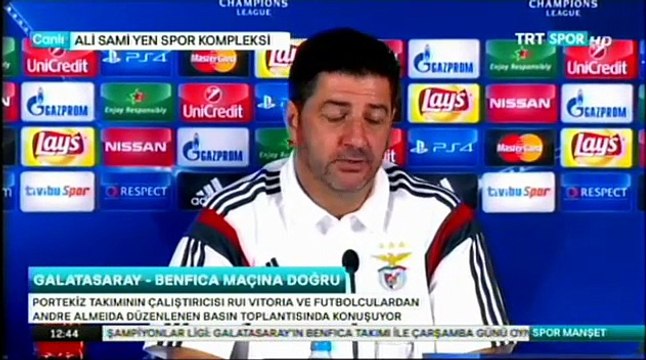 Rui Vitoria: Rakibimize saygı duyuyoruz