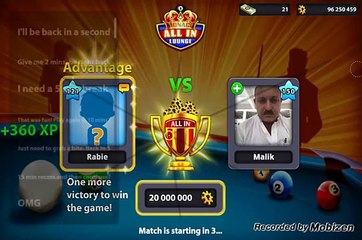 20M Match First time in 8 Ball Pool