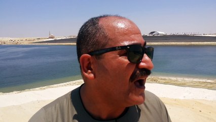 عربي مجاهد نقيب فلاحى الاسماعيلية فى قناة السويس الجديدة يوليو2015