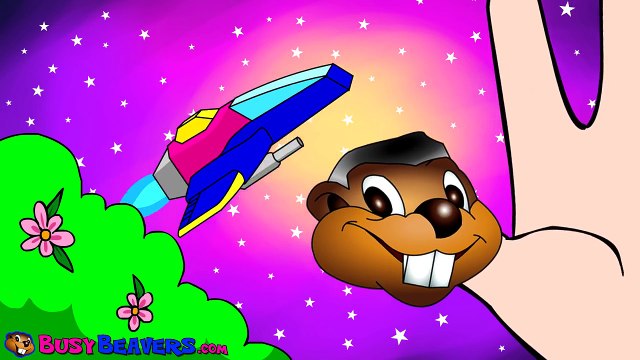 Finger Family Beaver Puppets | Fun Educational Song, Preschoolers, Beavers in Space, Easy