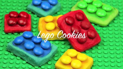 MAKE LEGO COOKIES inspired by the lego movie using 3 ingredient cookie dough