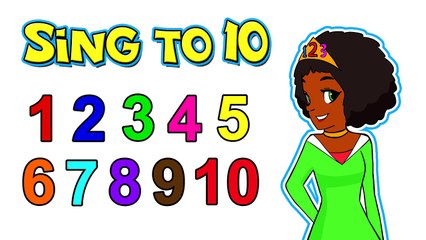 Princess 123s Sings to 10 | Counting Song | Numbers Learning Video | Teach Children 123