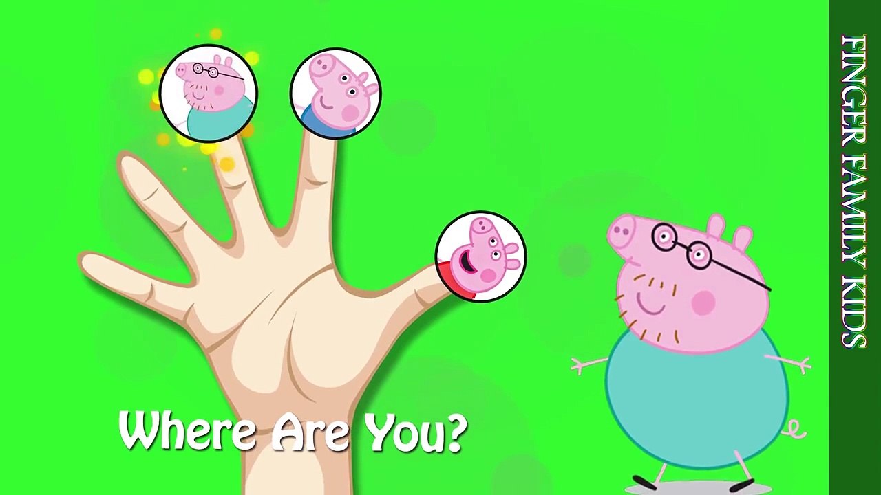 Finger Family Song Peppa Pig George Daddy Pig Mummy Pig Teddy Nursery Rhyme