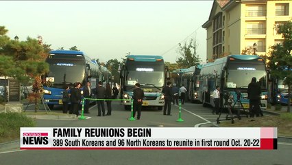 War-separated South and North Koreans reunite