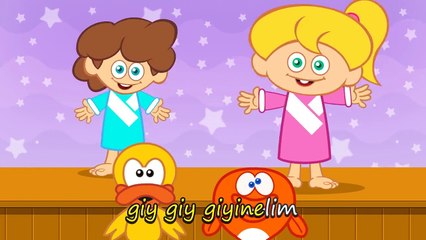 GİY GİY GİYİNELİM - Sevimli Dostlar Eğitici Çizgi Film Çocuk Şarkıları Videolar