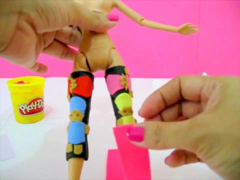 Play Doh Barbie Makeover in Nicki Minaj Fashion Style Play Doh Craft N Toys