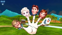 Frozen Elsa Kristoff Finger Family Nursery Rhymes For Children | Frozen Cartoon Finger Fam