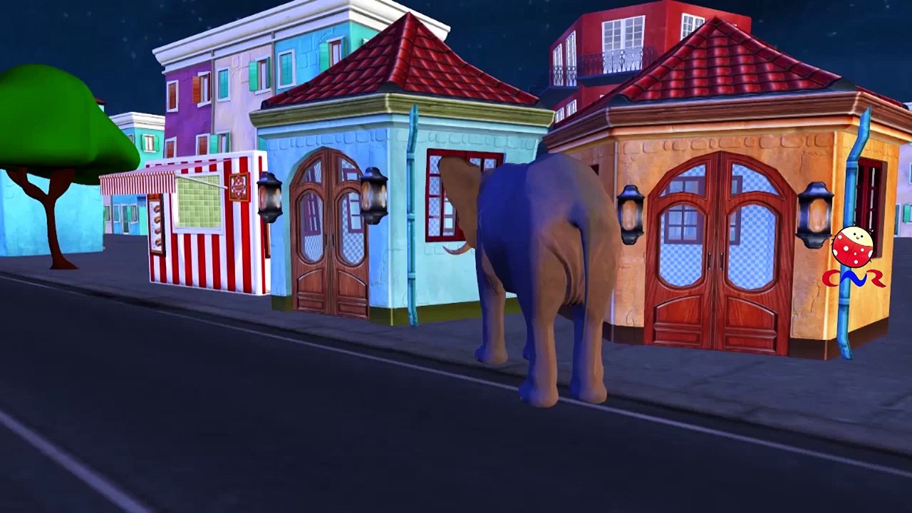 Elephant Cartoons Singing Wee Willie Winkie | Twinkle Twinkle Little Star Children Nursery