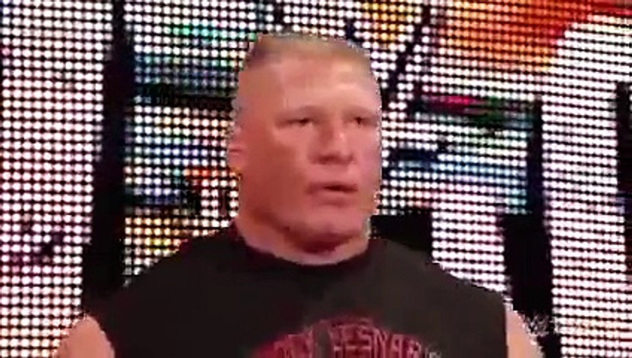 Brock Lesnar confronts The Undertaker before Hell in a Cell- Raw, October 19, 2015