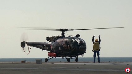 French Marine Air Force filmed Jets operations on Aircraft Carrier