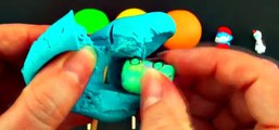 Lollipop Play-Doh Surprise Eggs Disney Frozen Hello Kitty Cars 2 Shopkins Smurfs Toy Candy FluffyJet