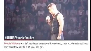 Robbie Williams Flirt With 15-years-old Fan Before Awkwardly Realising She's Only 15 (VIDEO)