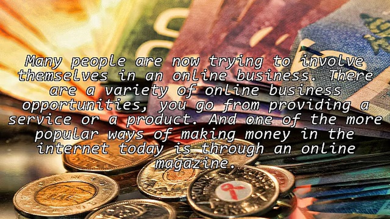 How to Make Money in an Online Magazine