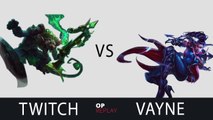 [Highlights] Twitch vs Vayne - EDG Deft vs SKT T1 Faker, KR LOL SoloQ