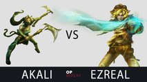 Akali vs Ezreal - SKT T1 Faker vs Najin TANK, KR LOL Challenger 1020LP