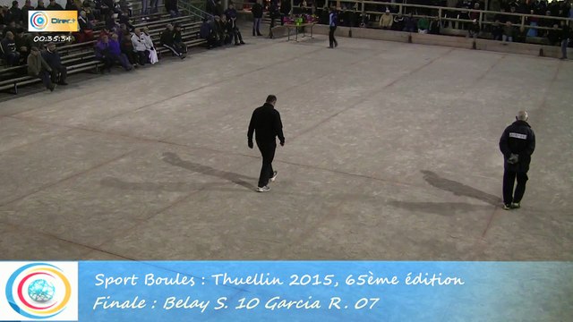 Mène 12, Finale S. Belay contre R. Garcia, Sport Boules, Thuellin 2015