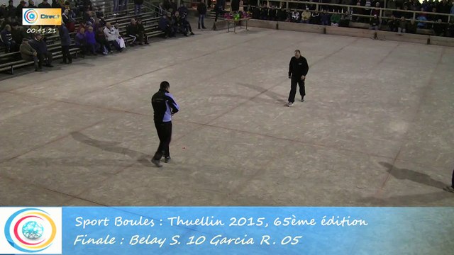 Mène 11, Finale S. Belay contre R. Garcia, Sport Boules, Thuellin 2015