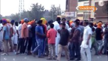Jalandhar Sikh Sangat BIG Protest on coarseness of Guru Granth Sahib Ji