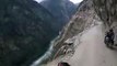 Insane bikers riding dangerous roads on top of indian mountain.... Amazing