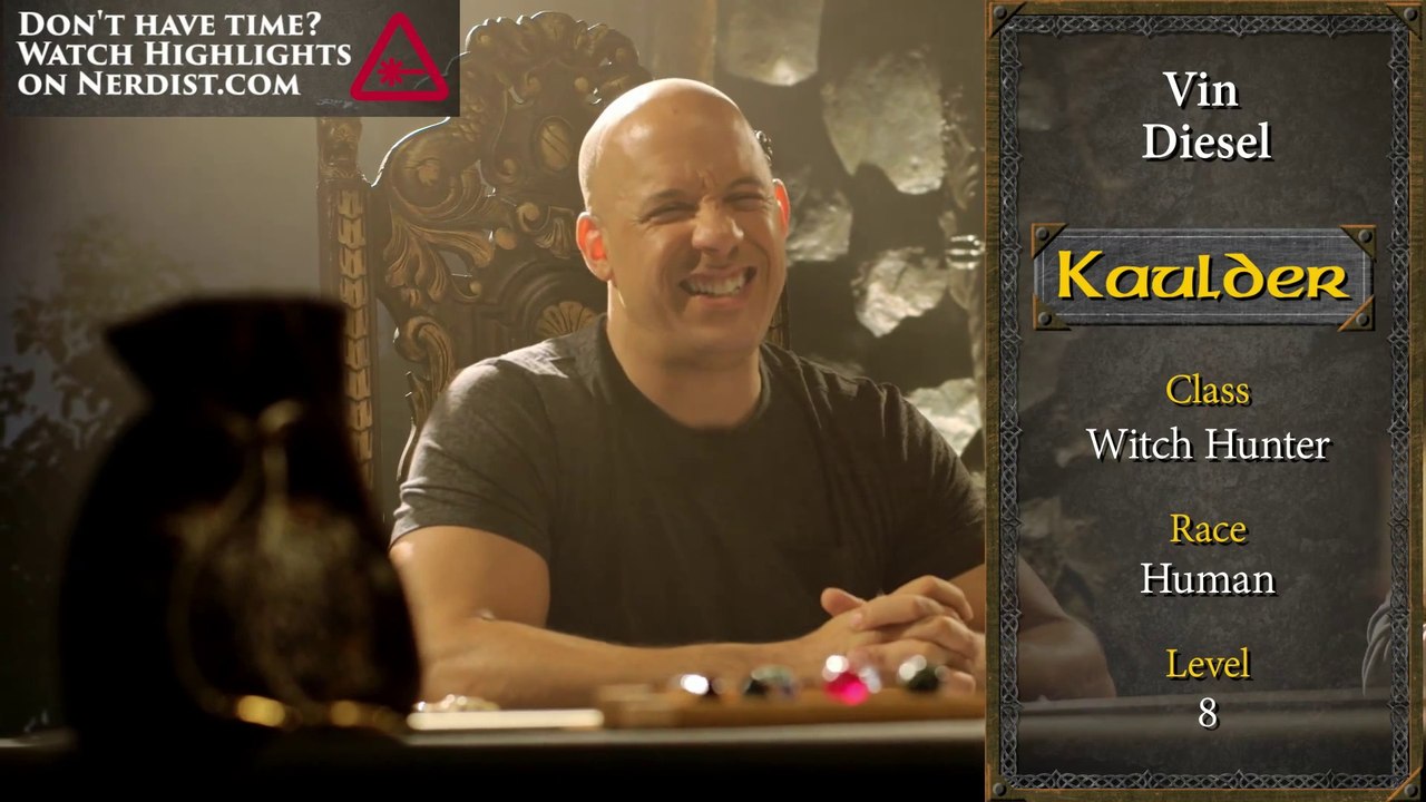 Vin Diesel plays Dungeons and Dragons with bunch of nerds