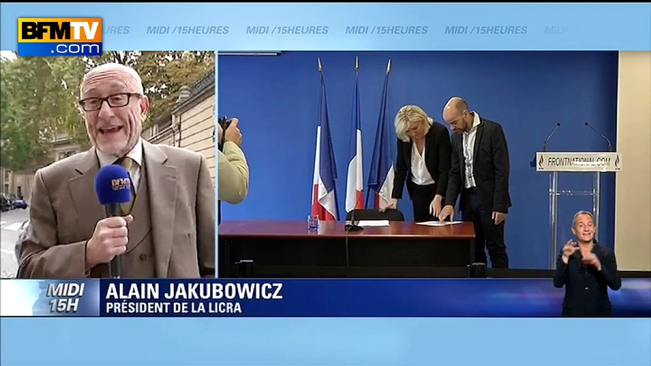 Jakubowicz: Marine Le Pen "remplace" les propos sur les juifs de son père par des propos sur l'islam