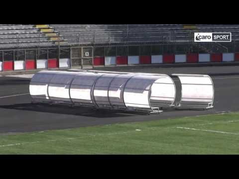 Icaro Sport. Le nuove panchine e le nuove porte del Romeo Neri