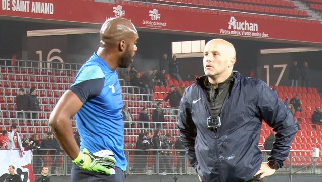 Caméra embarquée pendant l'échauffement de Fabien Farnolle avant Valenciennes - HAC