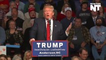 A Fan Faints During Donald Trump Rally