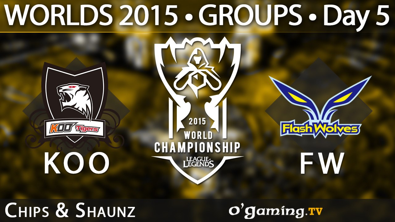 Koo Tigers vs Flash Wolves - World Championship 2015 - Phase de groupes - 08/10/15 Game 5