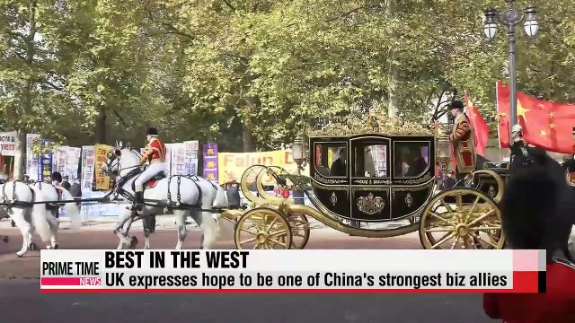 Queen, British leaders greet Xi in London