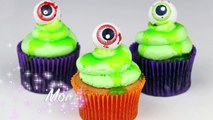 HALLOWEEN MONSTER CUPCAKES slimy monsters for your party or friday 13th how to baking