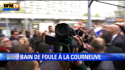 Accueil mitigé de François Hollande à La Courneuve lors d'un bain de foule
