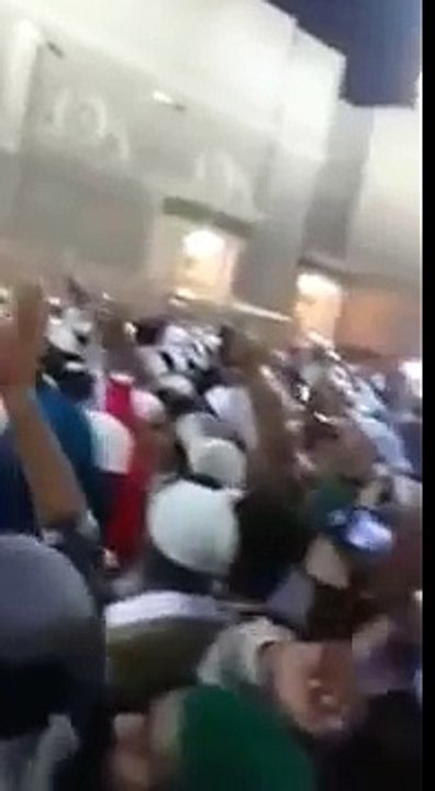 Madeena Mosque Minar Turns into Red Miracle