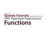 Speedy Tutorial PHP 06 Functions