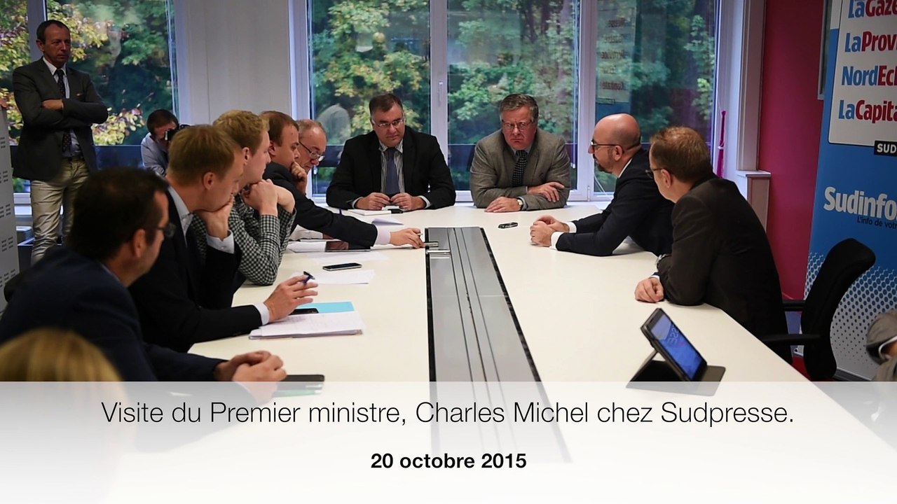 Charles Michel, en visite chez Sudpresse, parle des grèves et de sa vie privée