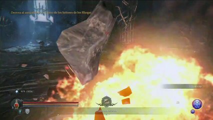 Lords of the fallen,gameplay español parte 11, Hablando con el Dios de los Rhogar