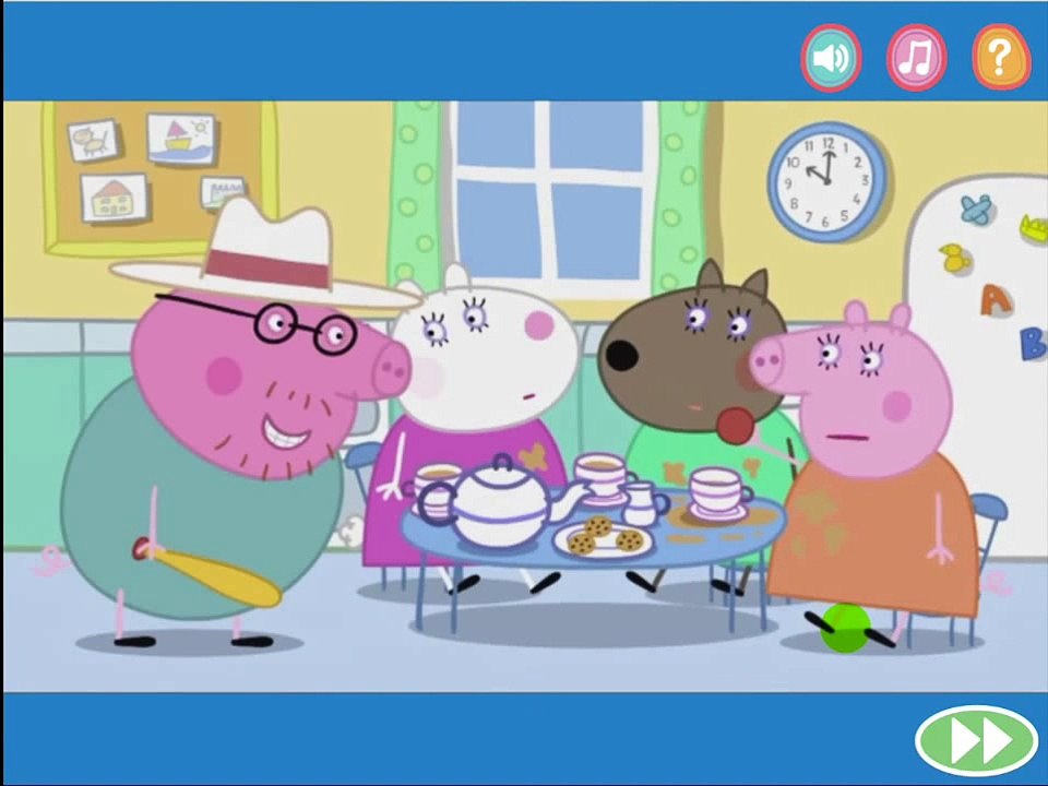 Peppa Pig Bat and Ball Nick Jr Online Kids Games Playing Baseball