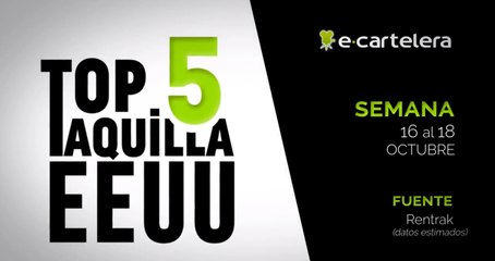 Ranking taquilla Estados Unidos 16-18 de octubre