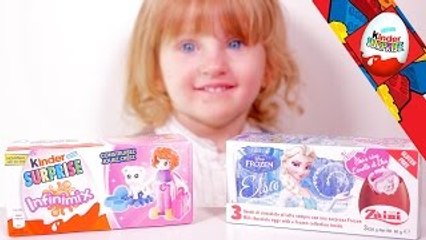 Descargar video: [OEUF] Zaini Reine des Neiges et Kinder Surprise Infinimix - Studio Bubble Tea unboxing eg