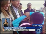 Fabio Guzmán se reencuentra con su familia tras recibir adulto